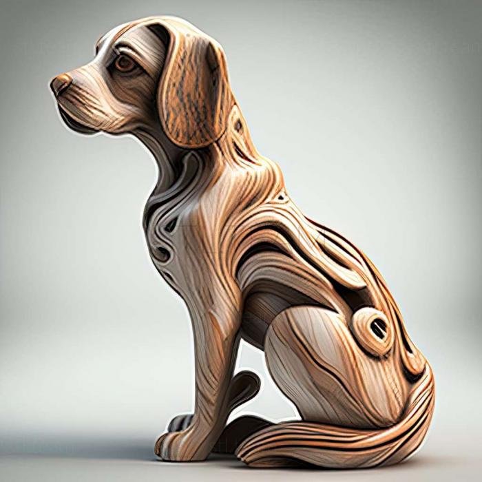 3D модель Тире собака відома тварина (STL)